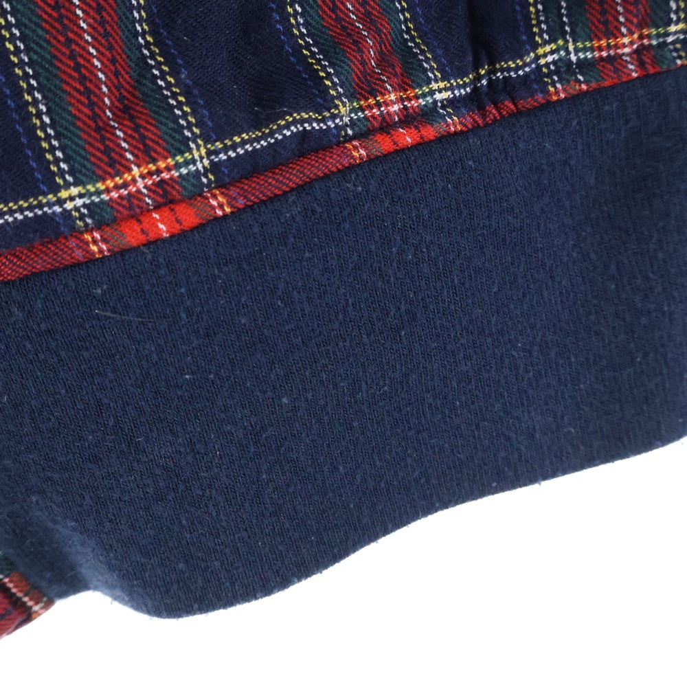 FRED PERRY(フレッドペリー) タータンチェック柄 コットン ハリントンシャツジャケット レッド F2088