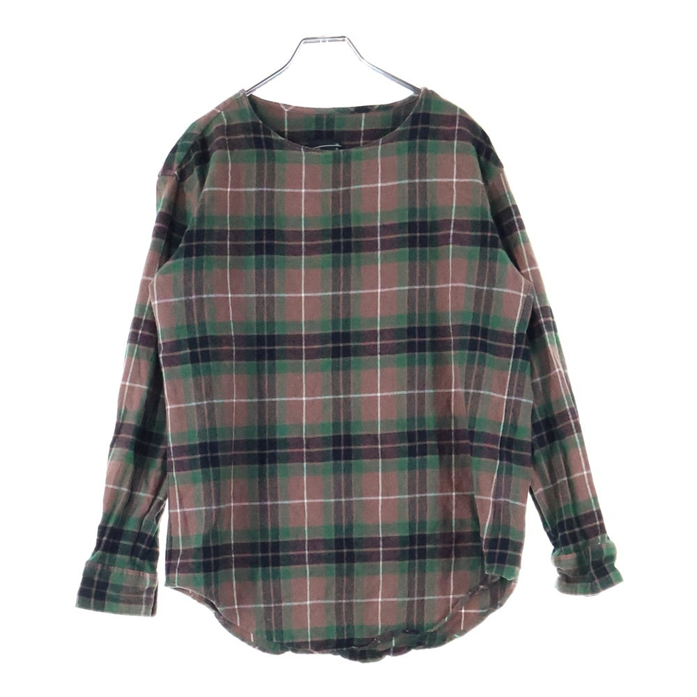 LAD MUSICIAN(ラッドミュージシャン) PULLOVER SHIRT BIG TARTAN CHECK ビッグタータンチェック プルオーバーシャツ ブラウン/グリーン 2216-115