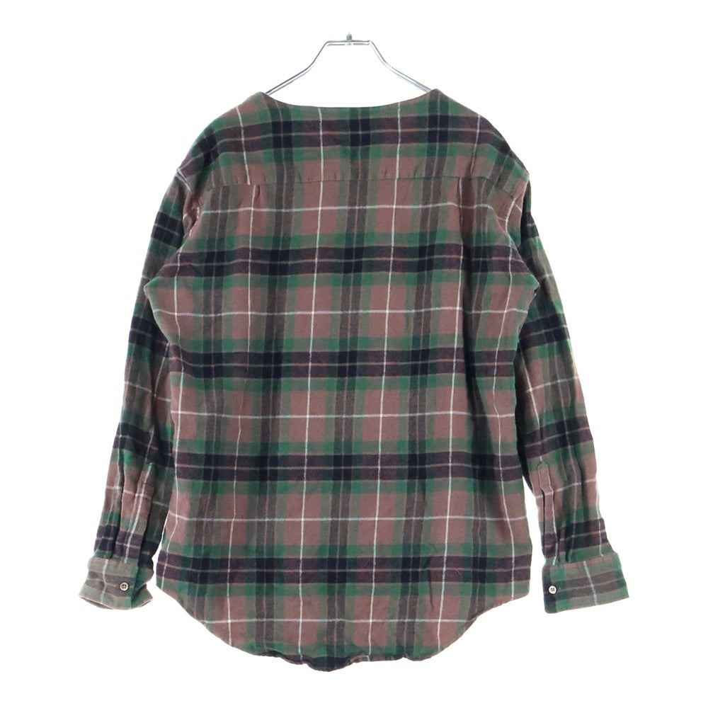 LAD MUSICIAN(ラッドミュージシャン) PULLOVER SHIRT BIG TARTAN CHECK ビッグタータンチェック プルオーバーシャツ ブラウン/グリーン 2216-115
