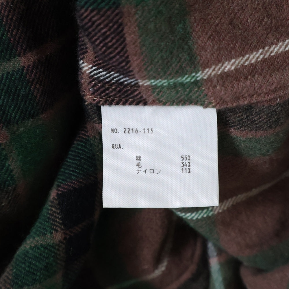 LAD MUSICIAN(ラッドミュージシャン) PULLOVER SHIRT BIG TARTAN CHECK ビッグタータンチェック プルオーバーシャツ ブラウン/グリーン 2216-115