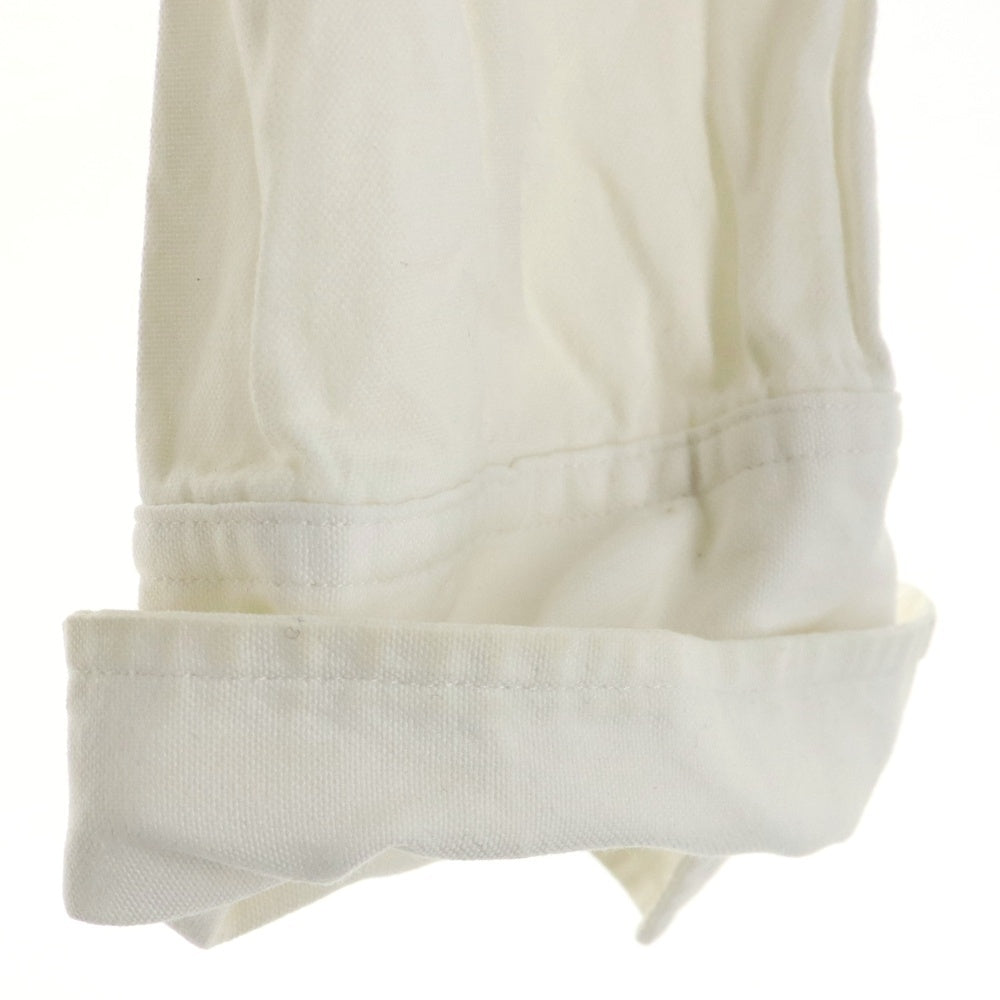 LAD MUSICIAN(ラッドミュージシャン) 変形パターン ハイネック コットン 長袖シャツ ホワイト 2116-124