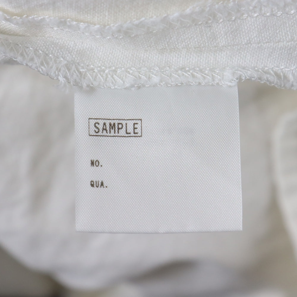 LAD MUSICIAN(ラッドミュージシャン) ノースリーブ フーデッド プルオーバーシャツ ホワイト SAMPLE品
