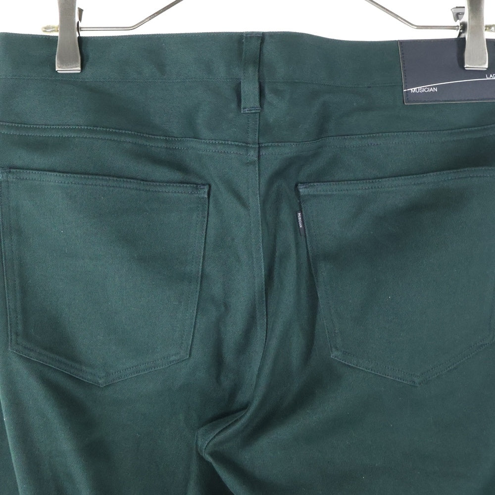 LAD MUSICIAN(ラッドミュージシャン) TAPERED TIGHT PANTS テーパード コットンポリ タイトパンツ グリーン 2219-501