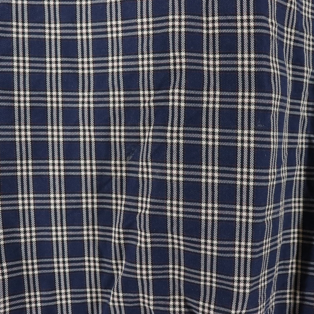 FRED PERRY(フレッドペリー) チェック柄 ハリントン シャツジャケット ネイビー F2340
