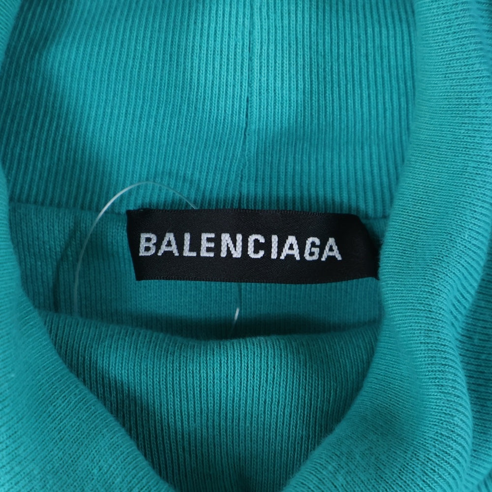 BALENCIAGA(バレンシアガ) 18AW OVERSIZE TURTLENECK SWEATSHIRT オーバーサイズ タートルネック プルオーバースウェットトレーナー ライトブルー 532675 TYK45