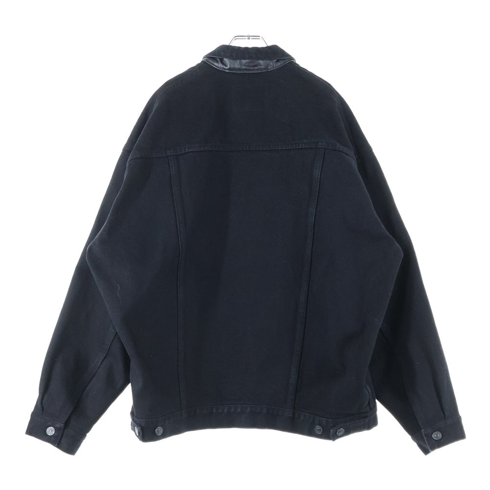 BALENCIAGA(バレンシアガ) 23SS 72GARDE-ROBE ガードローブ オーバーサイズデニムジャケット Gジャン ブラック 724649 TNW40
