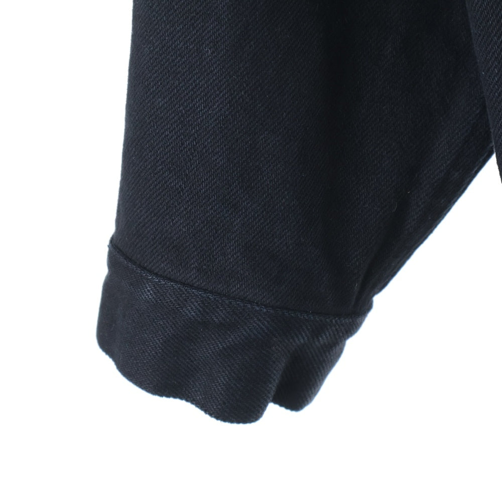 BALENCIAGA(バレンシアガ) 23SS 72GARDE-ROBE ガードローブ オーバーサイズデニムジャケット Gジャン ブラック 724649 TNW40