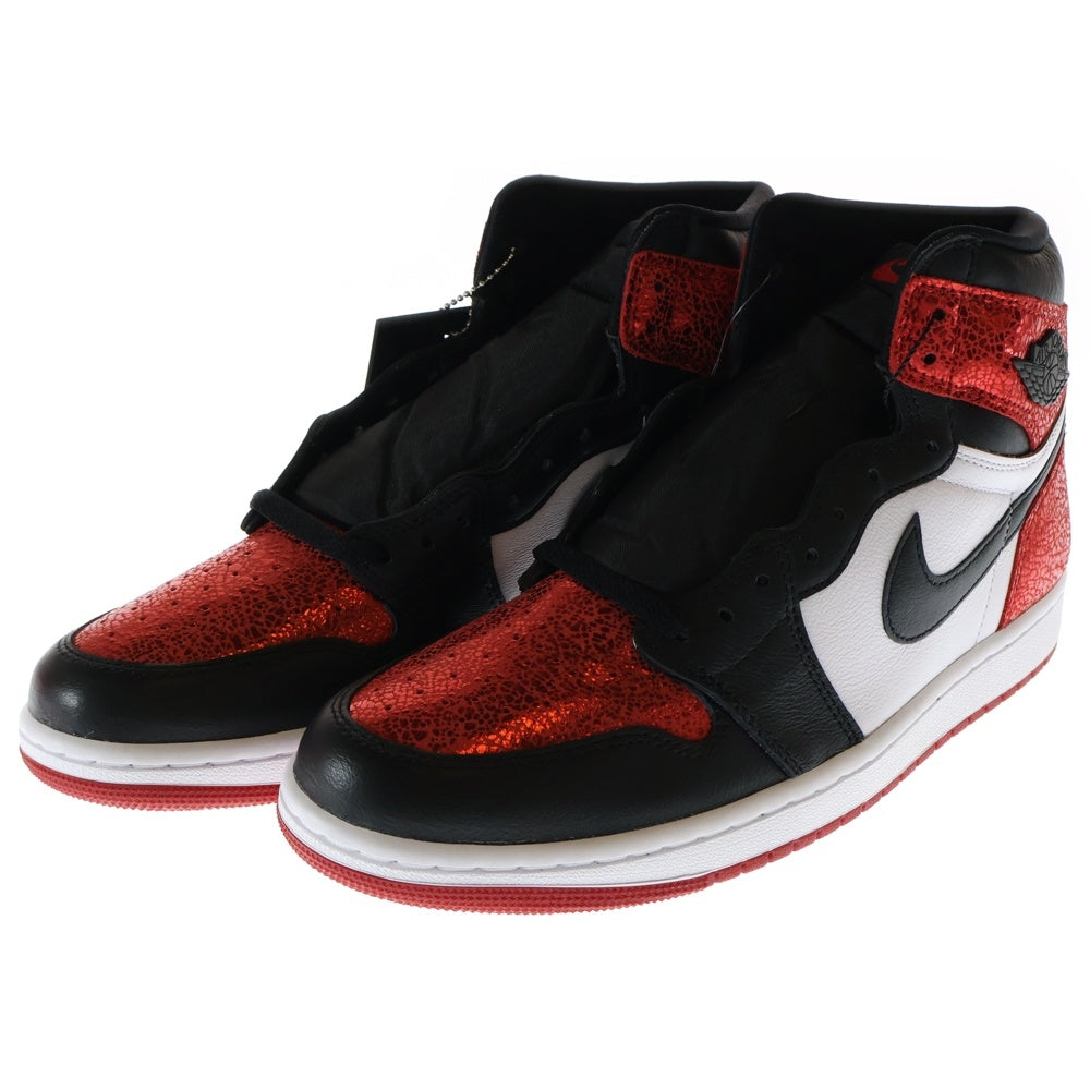 NIKE(ナイキ) WMENS AIR JORDAN 1 HIGH OG RUBY ウィメンズ エア ジョーダン1 ルビー ハイカットスニーカー ブラック/レッド/ホワイト US12/29CM FD2596-602