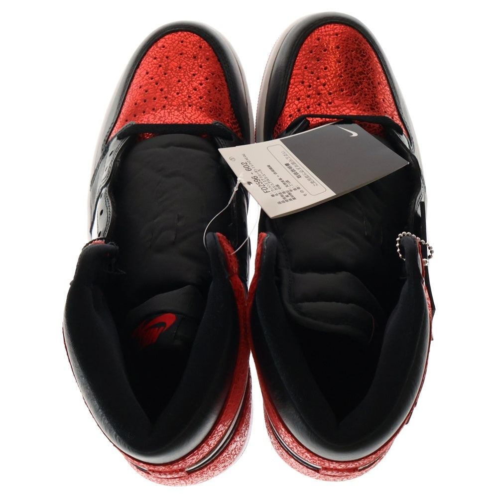 NIKE(ナイキ) WMENS AIR JORDAN 1 HIGH OG RUBY ウィメンズ エア ジョーダン1 ルビー ハイカットスニーカー ブラック/レッド/ホワイト US12/29CM FD2596-602