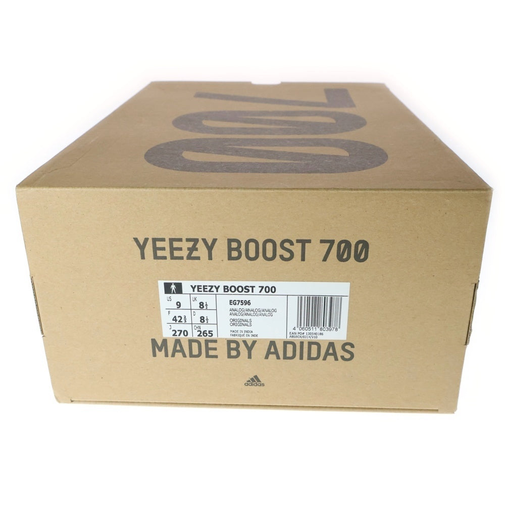 adidas(アディダス) YEEZY BOOST 700 ANALOG イージーブースト アナログ レースアップ ローカット スニーカー ホワイト/アイボリー US9/27cm EG7596