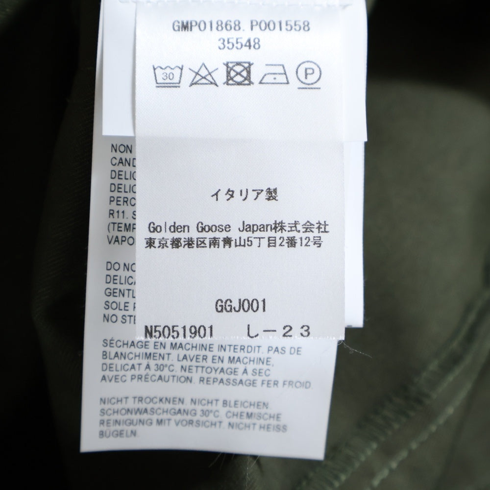 GOLDEN GOOSE DELUXE BRAND(ゴールデングースデラックスブランド) CARGO TROUSERS ワイドレッグ バックスタッズ付 カーゴパンツ カーキ GMP01868P00155835548