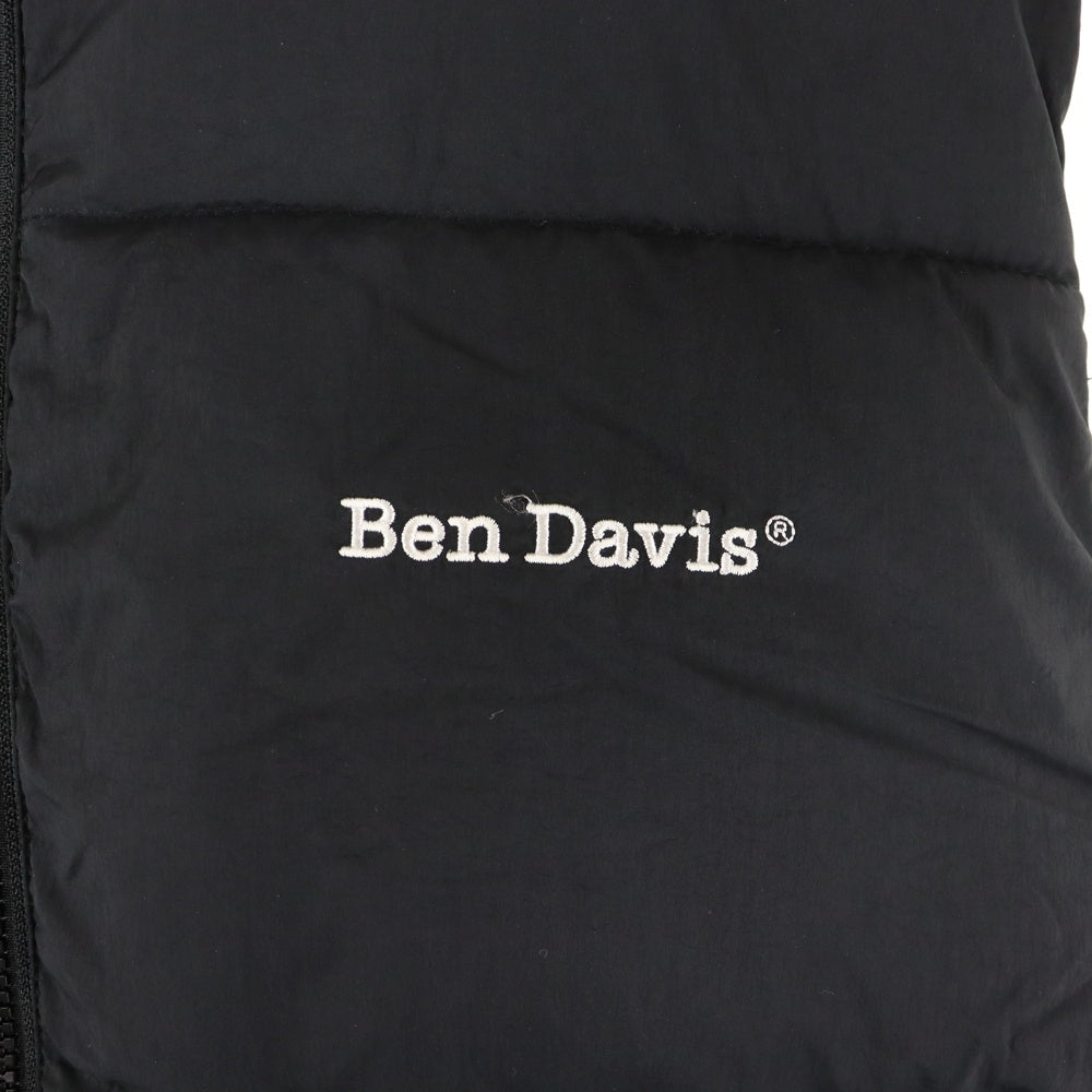 BEN DAVIS(ベンデイビス) ロゴエンブロイダリー ダウンベスト ジャケット ブラック T-23780009