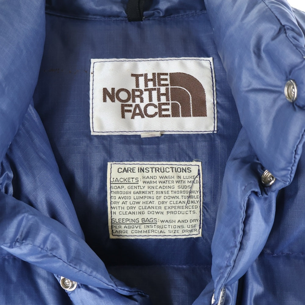 THE NORTH FACE(ザノースフェイス) 70S VINTAGE DOWN VEST ヴィンテージ ダウンベスト 茶タグ ネイビー