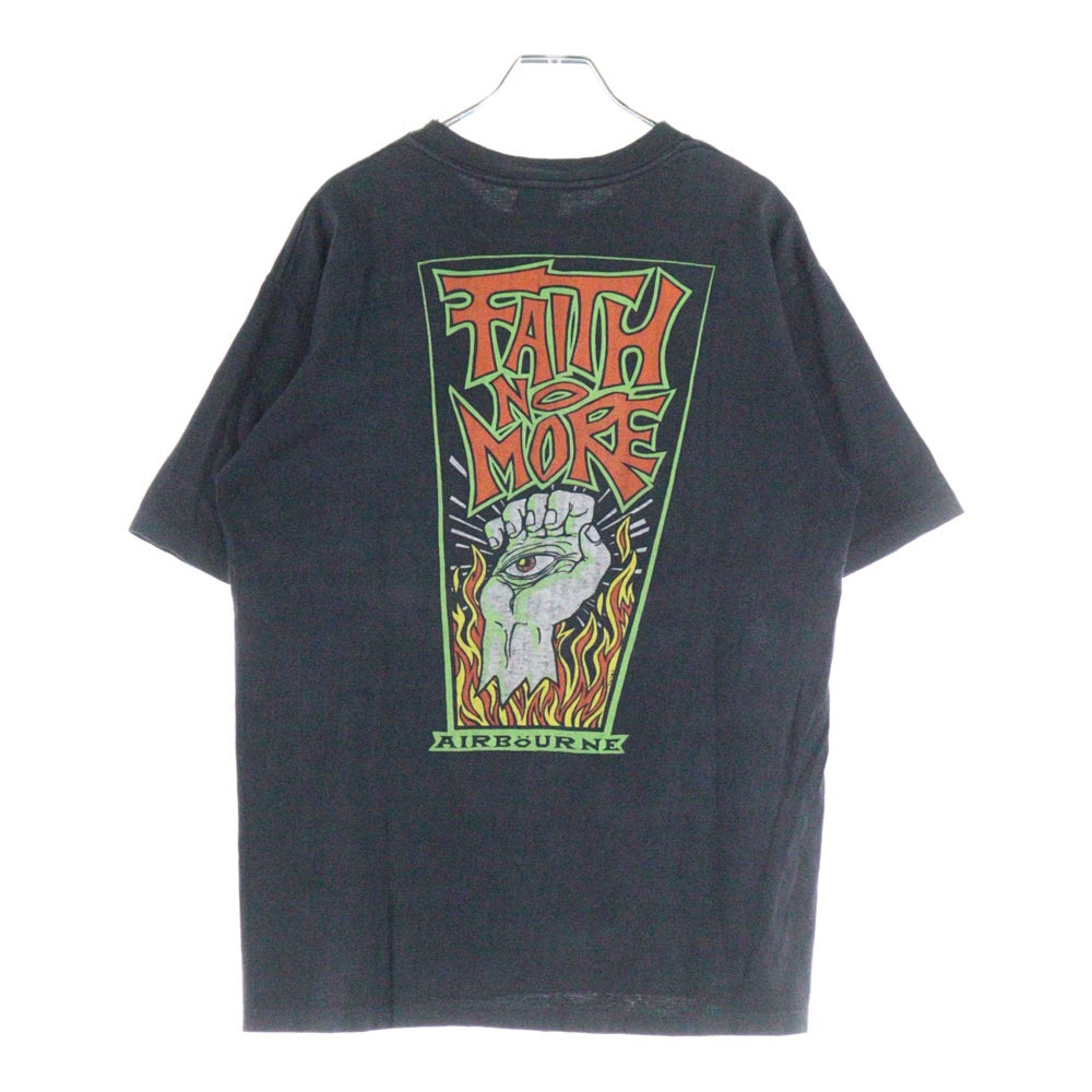 VINTAGE(ヴィンテージ) 90S VINTAGE FAITH NO MORE AIR BOURNE TEE ヴィンテージ フェイスノーモア エアバーン 両面プリントTシャツ 半袖クルーネックカットソー ブラック