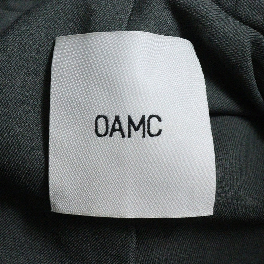 OAMC(オーエーエムシー) CHEMICAL JACKET ケミカル 3B ダブルフラップポケット テーラードジャケット グリーン OAMR154984