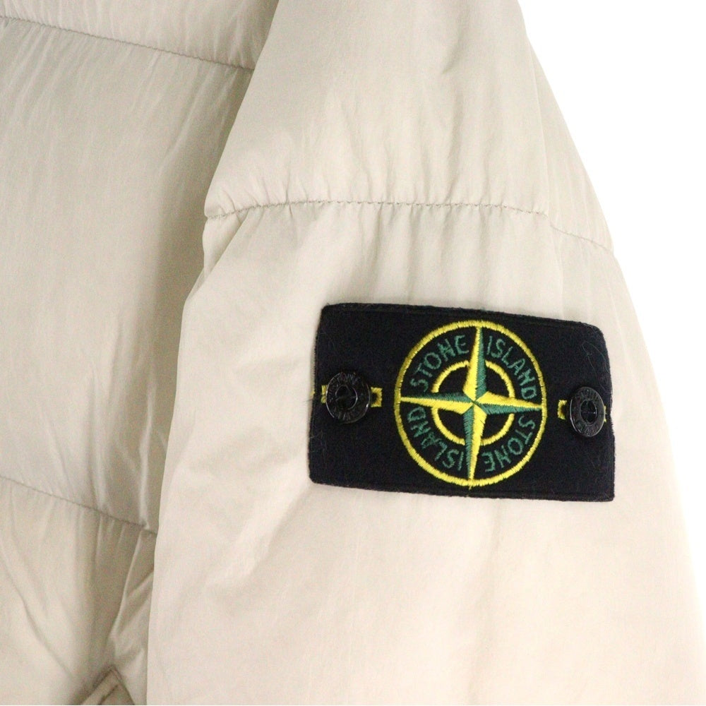 STONE ISLAND(ストーンアイランド) 17AW GARMENT DYED CRINKLE REPS NY DOWN PARKA ガーメント ダイ コーティング ナイロン ダウンジャケット ホワイト 671570223