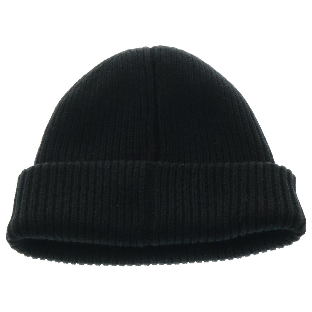 CHROME HEARTS(クロムハーツ) PPO CHOMPER BEANIE クロスボール レザーチョンパー カシミア ビーニーキャップ 帽子 ブラック/シルバー