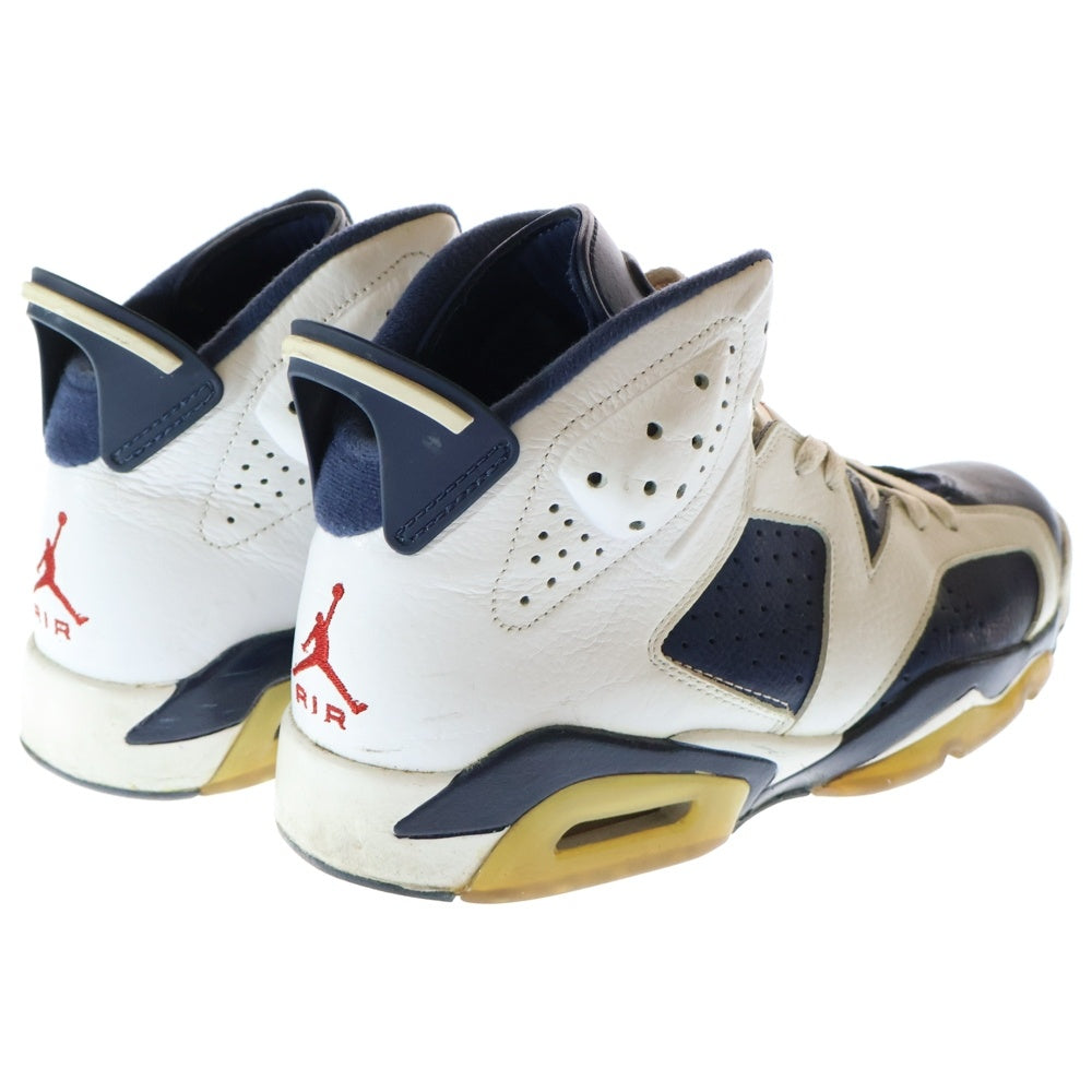 NIKE(ナイキ) 【観賞用 2012年製】 AIR JORDAN 6 OLYMPIC LONDON エアジョーダン オリンピックロンドン ハイカットスニーカー ホワイト/ブルー US9/27cm 384664-130