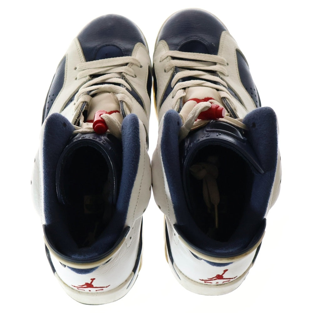 NIKE(ナイキ) 【観賞用 2012年製】 AIR JORDAN 6 OLYMPIC LONDON エアジョーダン オリンピックロンドン ハイカットスニーカー ホワイト/ブルー US9/27cm 384664-130