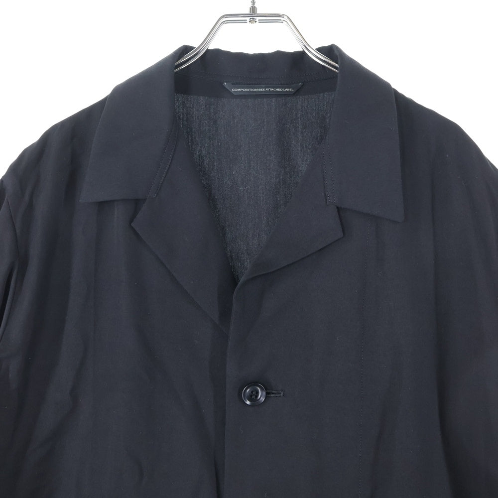 Y's(ワイズ) RAYON TWILL 3/4 SLEEVE JACKET レーヨンツイル ロング シャツジャケット ブラック レディース YP-J12-201