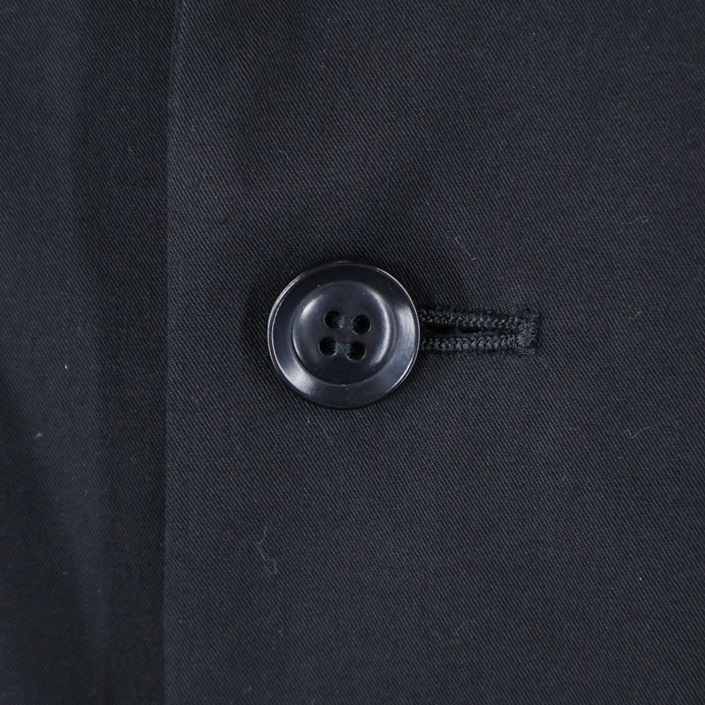 Y's(ワイズ) RAYON TWILL 3/4 SLEEVE JACKET レーヨンツイル ロング シャツジャケット ブラック レディース YP-J12-201