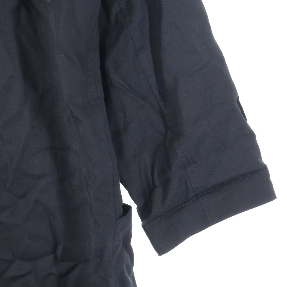 Y's(ワイズ) RAYON TWILL 3/4 SLEEVE JACKET レーヨンツイル ロング シャツジャケット ブラック レディース YP-J12-201