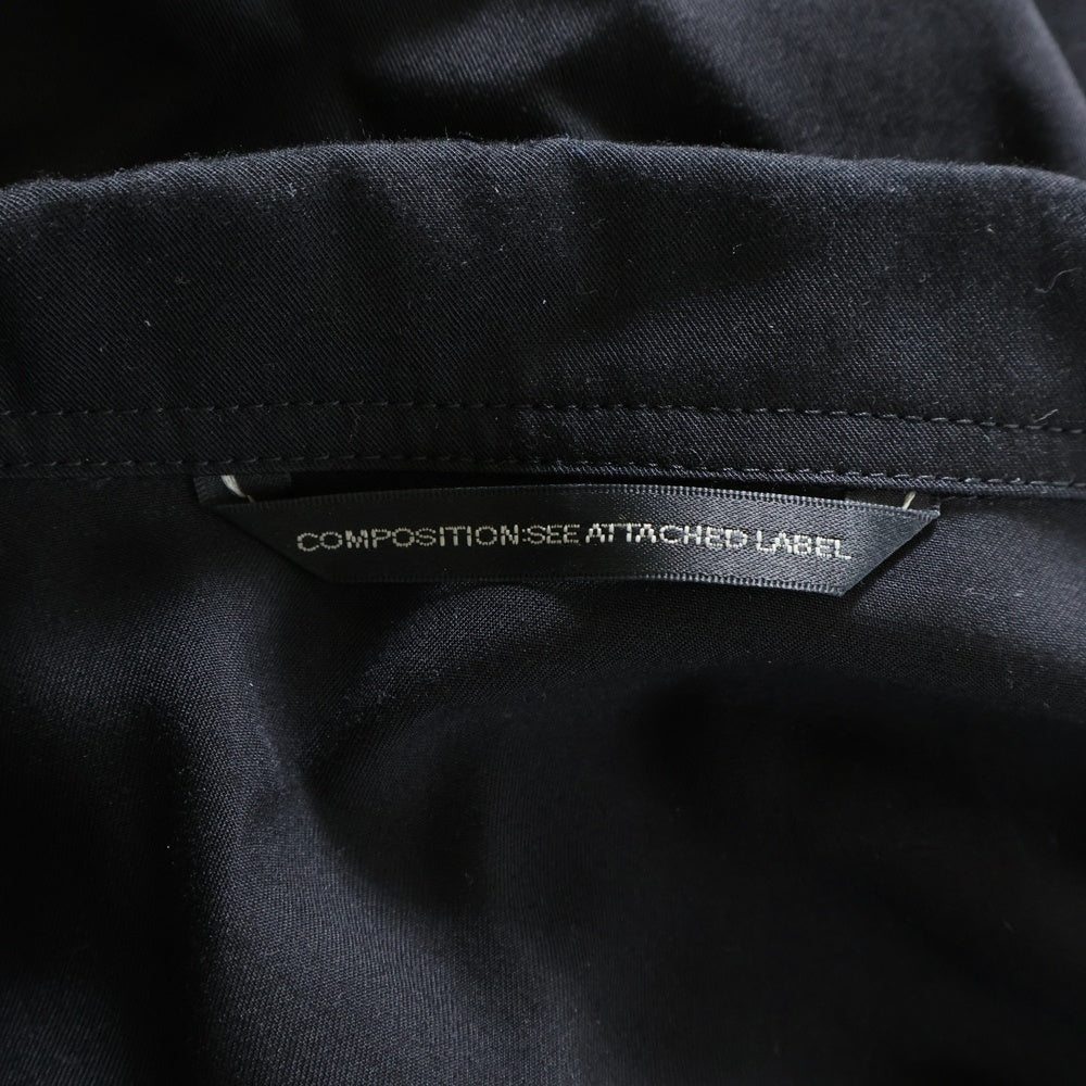Y's(ワイズ) RAYON TWILL 3/4 SLEEVE JACKET レーヨンツイル ロング シャツジャケット ブラック レディース YP-J12-201