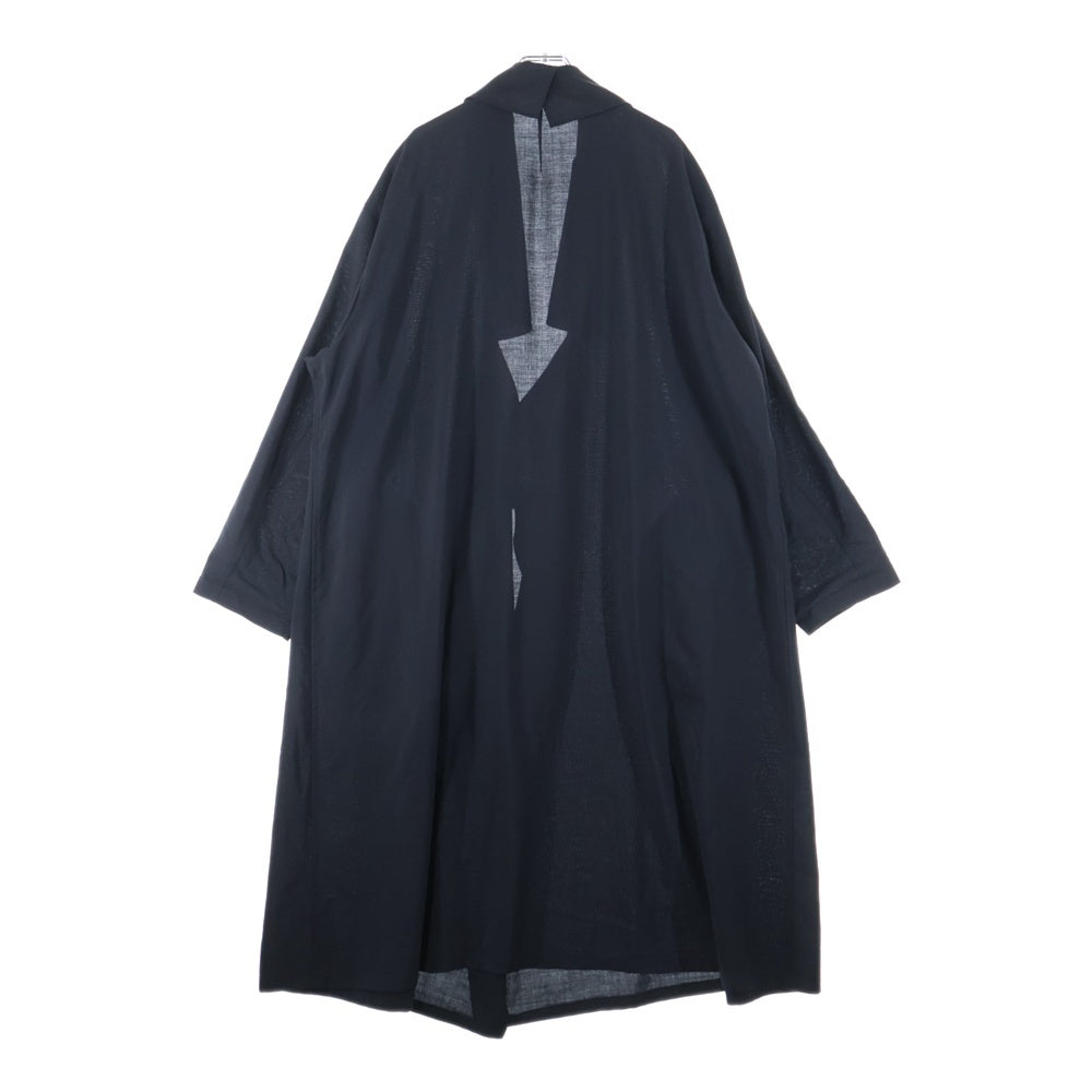 Y's(ワイズ) BORN PRODUCT COTTON TWILL DEFORMED SLEEVE SHIRT コットンツイル 変形スリーブ ロングシャツ ブラック レディース YB-B82-002