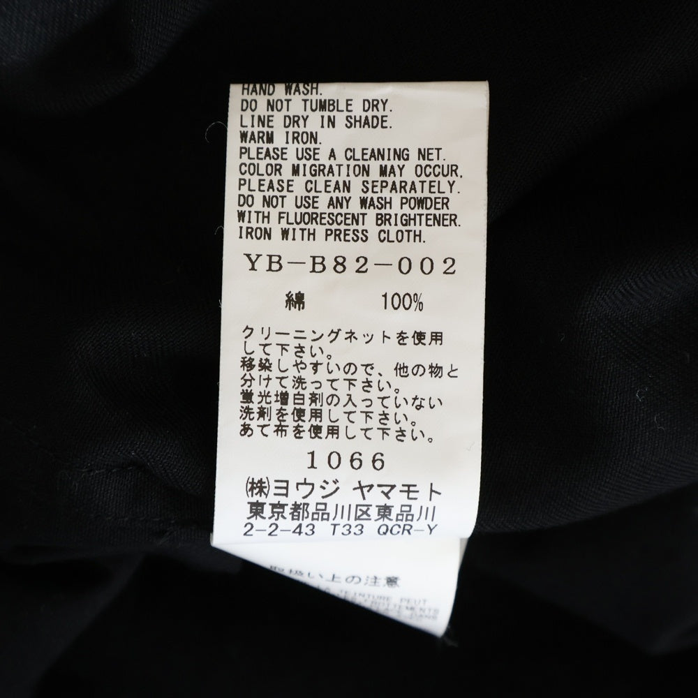 Y's(ワイズ) ドレープデザイン ウール ロングコート ブラック レディース YP-C13-101