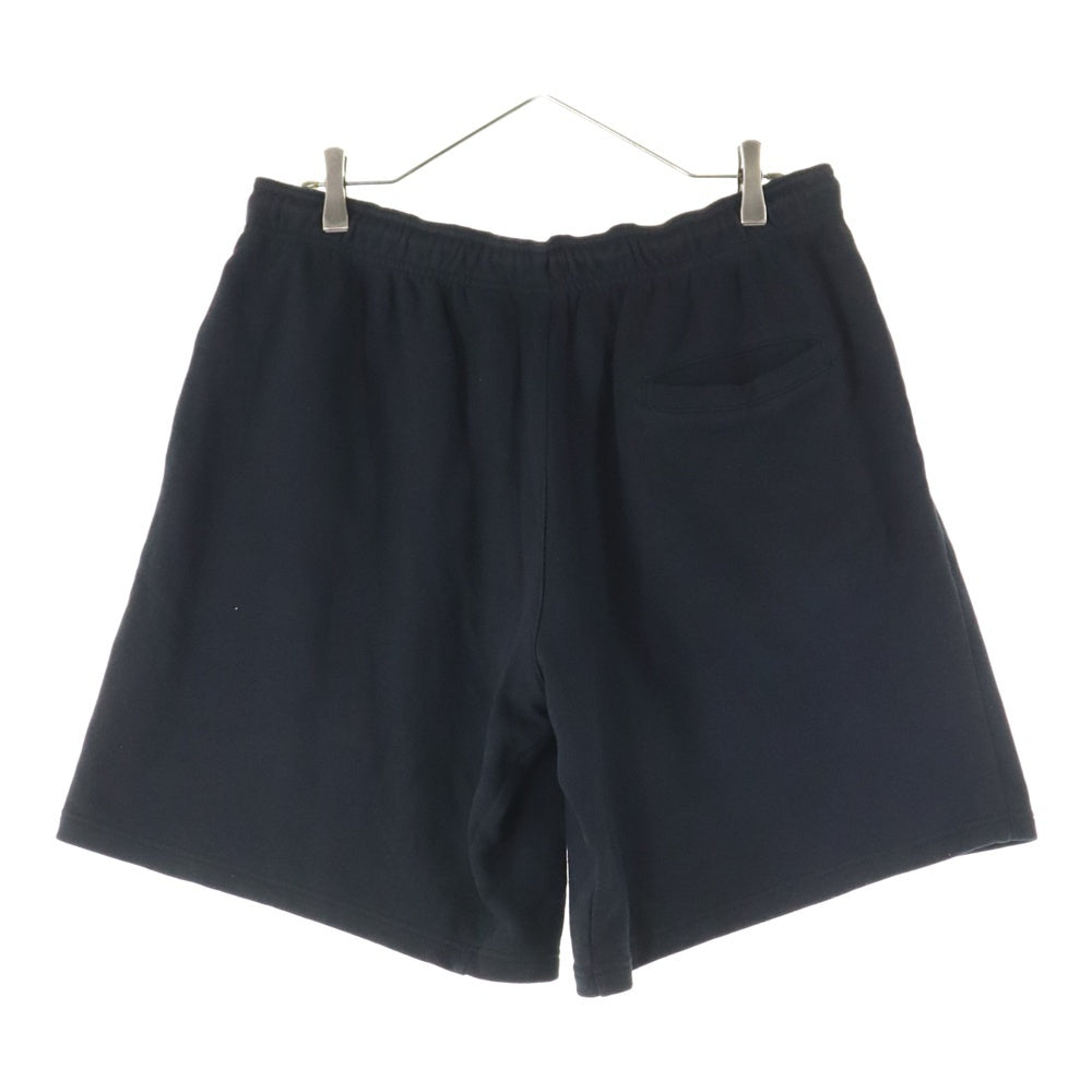 Yohji Yamamoto POUR HOMME(ヨウジヤマモト プールオム) ×NEW ERA SHORTS ニューエラ ロゴ刺繍 スウェットショーツ ハーフパンツ ブラック HZ-T95-282