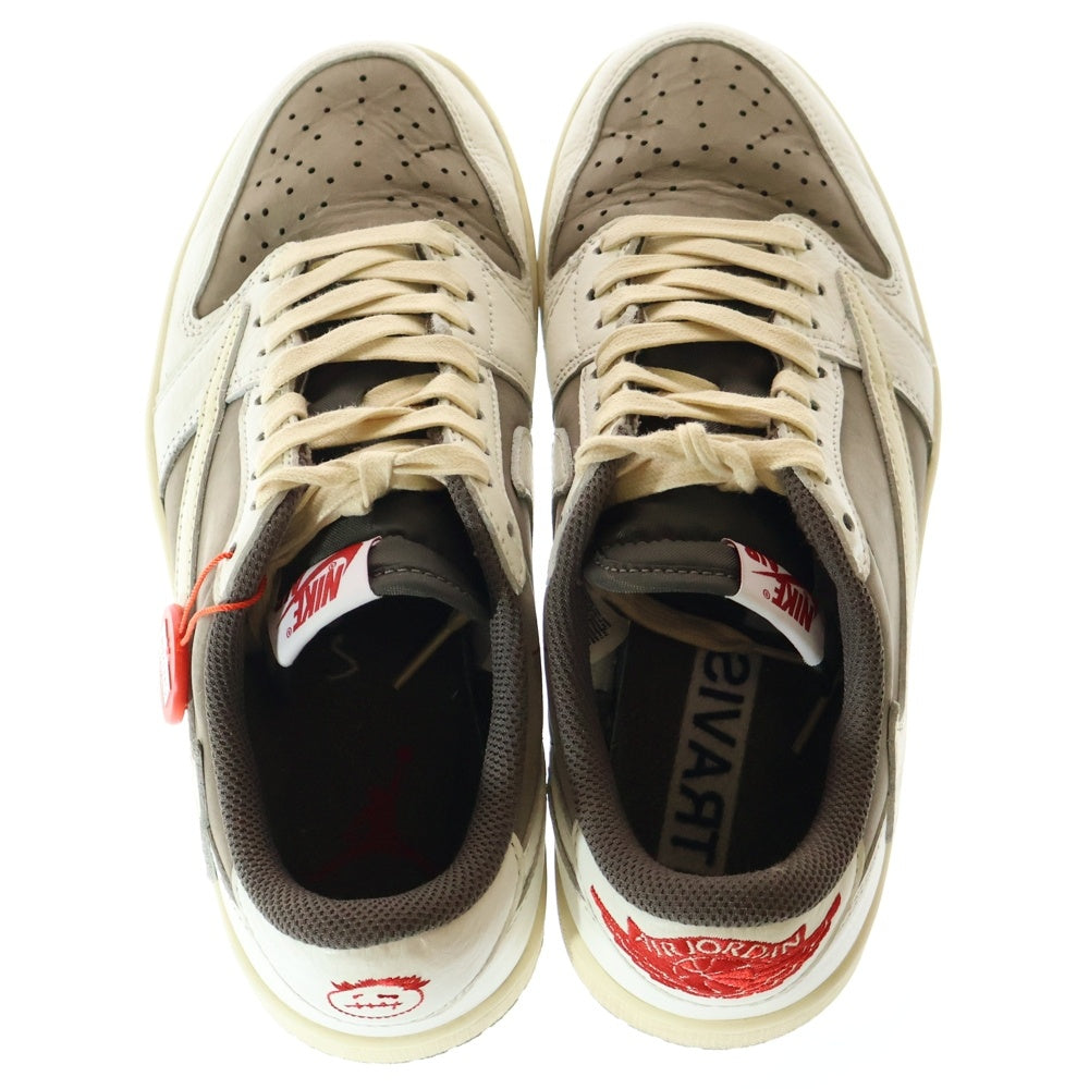 NIKE(ナイキ) ×TRAVIS SCOTT AIR JORDAN 1 Reverse Mocha トラヴィススコット エアジョーダン1 ローカットスニーカー リバースモカ US7.5/25.5cm DM7866-162