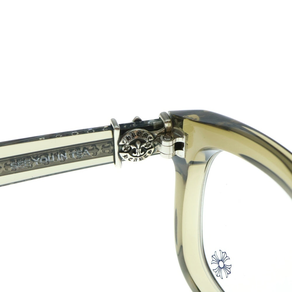 CHROME HEARTS(クロムハーツ) SEE YOU IN TEA シー ユー イン ザ ティー スクエアフレームサングラス メガネ イエロー