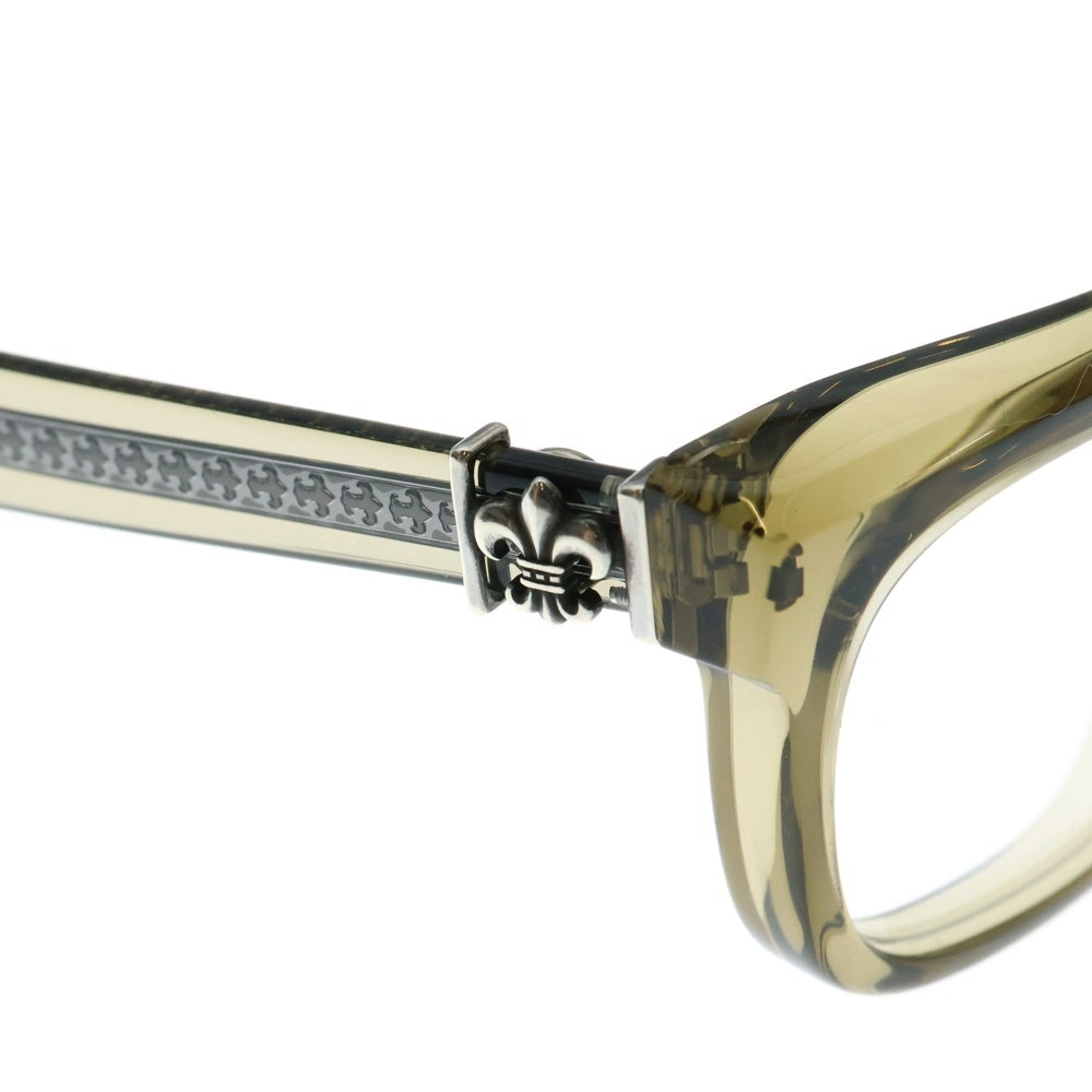 CHROME HEARTS(クロムハーツ) SEE YOU IN TEA シー ユー イン ザ ティー スクエアフレームサングラス メガネ イエロー