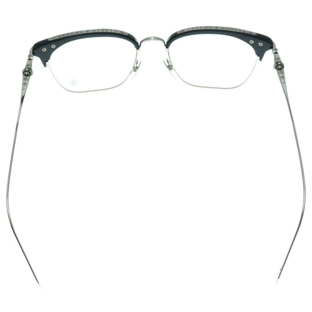 CHROME HEARTS(クロムハーツ) SLUNTRADICTION スラントラディクション スクエアフレームサングラス メガネ シルバー/ブラック