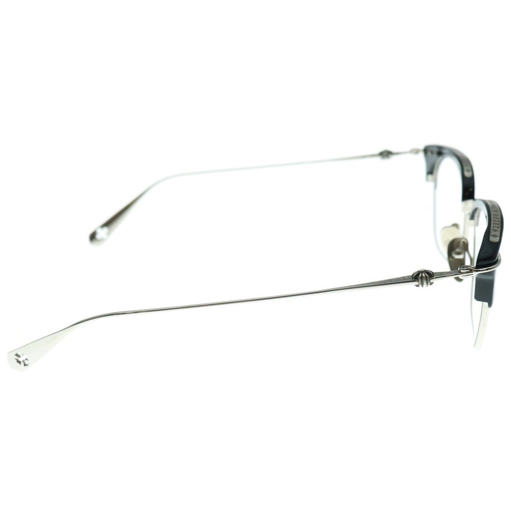 CHROME HEARTS(クロムハーツ) SLUNTRADICTION スラントラディクション スクエアフレームサングラス メガネ シルバー/ブラック