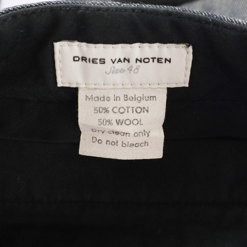 DRIES VAN NOTEN(ドリスヴァンノッテン) 90-00S ウール混 2B テーラードジャケット センタープレス スラックス セットアップ グレー