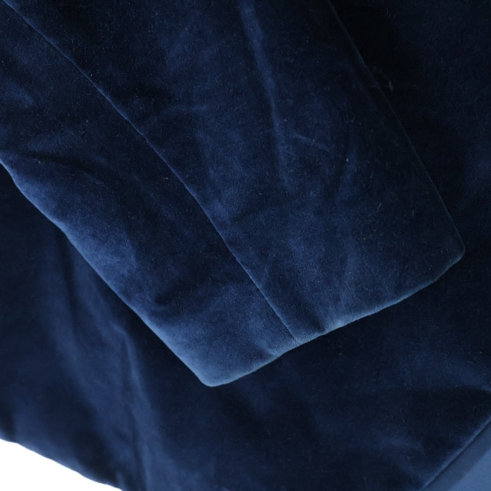 Maison Margiela 10(メゾン マルジェラ) 16AW ベロア ノーカラー テーラードジャケット ネイビー S50BN0299