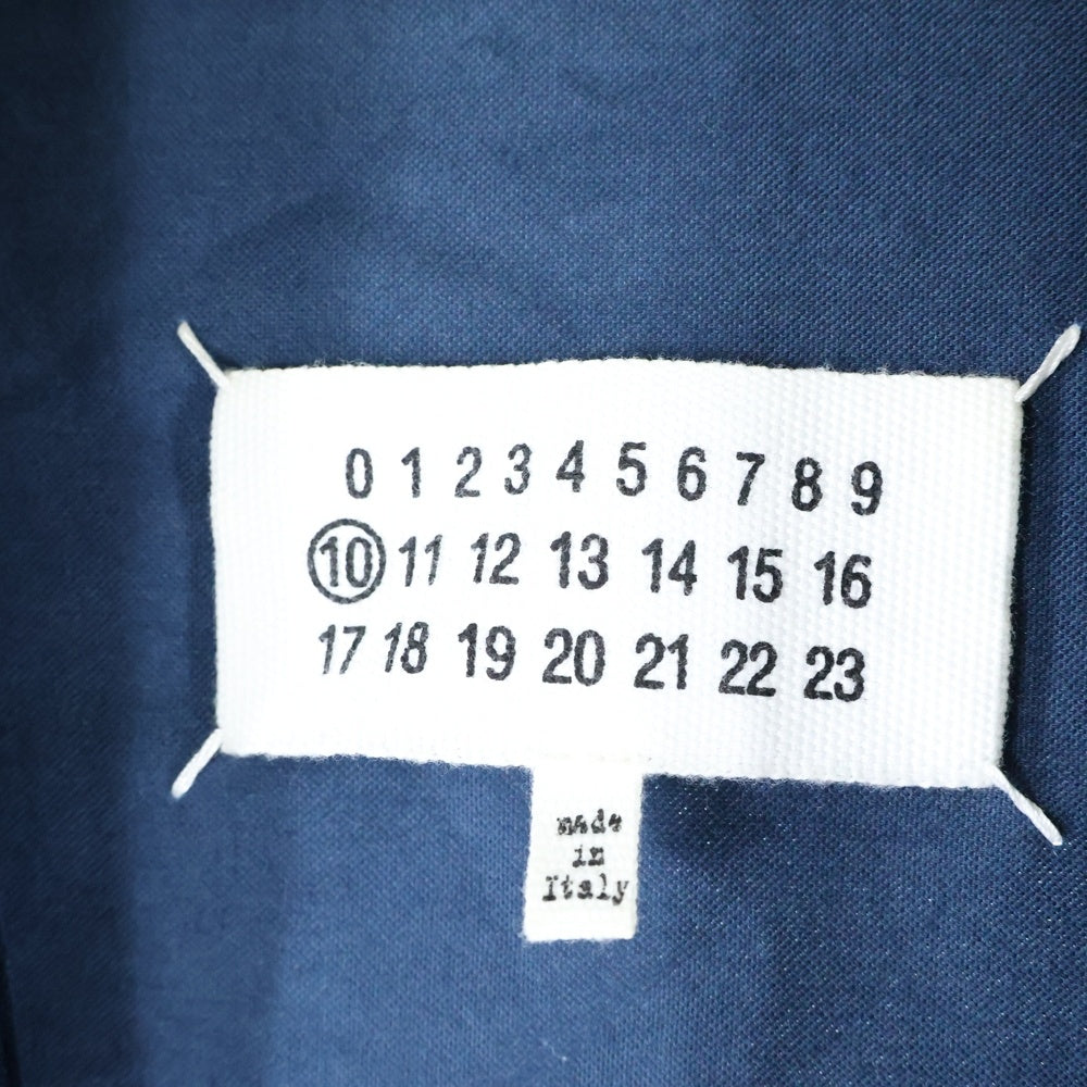 Maison Margiela 10(メゾン マルジェラ) 16AW ベロア ノーカラー テーラードジャケット ネイビー S50BN0299