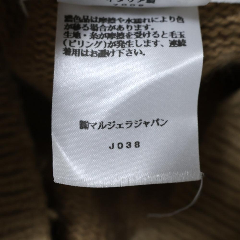 Maison Margiela 14(メゾンマルジェラ) 22AW レイヤードデザイン Vネック ウール ニットベスト レディース ベージュ SI1TH0001