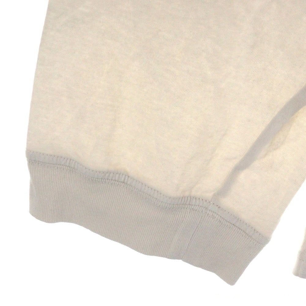 Maison Margiela 1 10(メゾンマルジェラ 1 10) 24SS フロントプリント 長袖Tシャツ カットソー ホワイト/ピンク S50GC0698