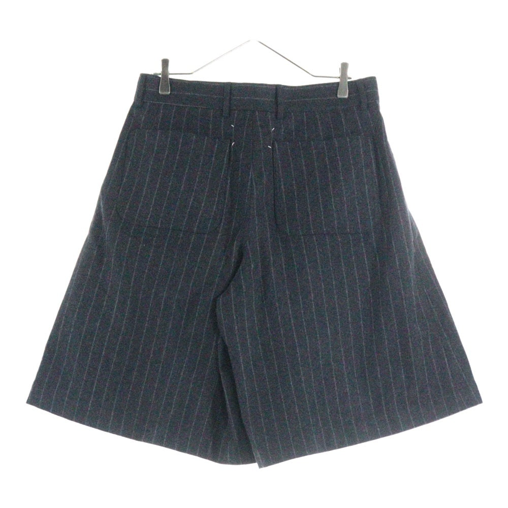 Maison Margiela 10(メゾン マルジェラ) 20AW 2タック ストライプ ワイドショーツ グレー S50MU0040