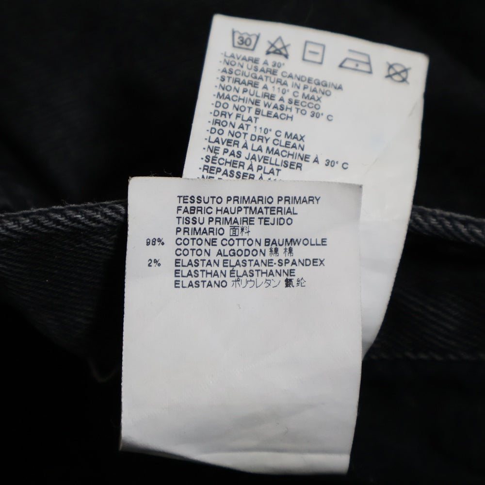 Maison Margiela 10(メゾン マルジェラ) 15AW コットン スキニー デニムパンツ ブラック S30LA0087