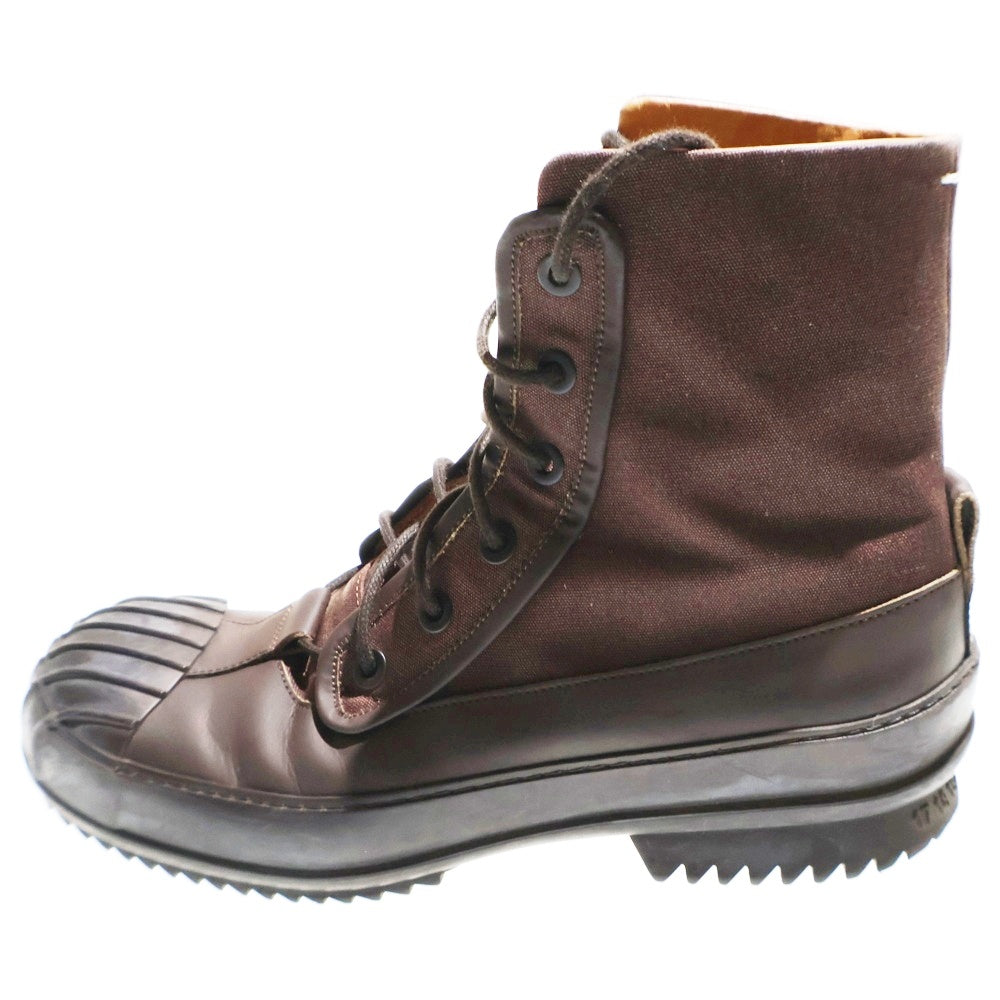 Martin Margiela 22(マルタンマルジェラ) 22AW RIDGED-TOE DERBY BOOTS リッジドトゥ ダービー レースアップ ブーツ ブラウン S57WU0240