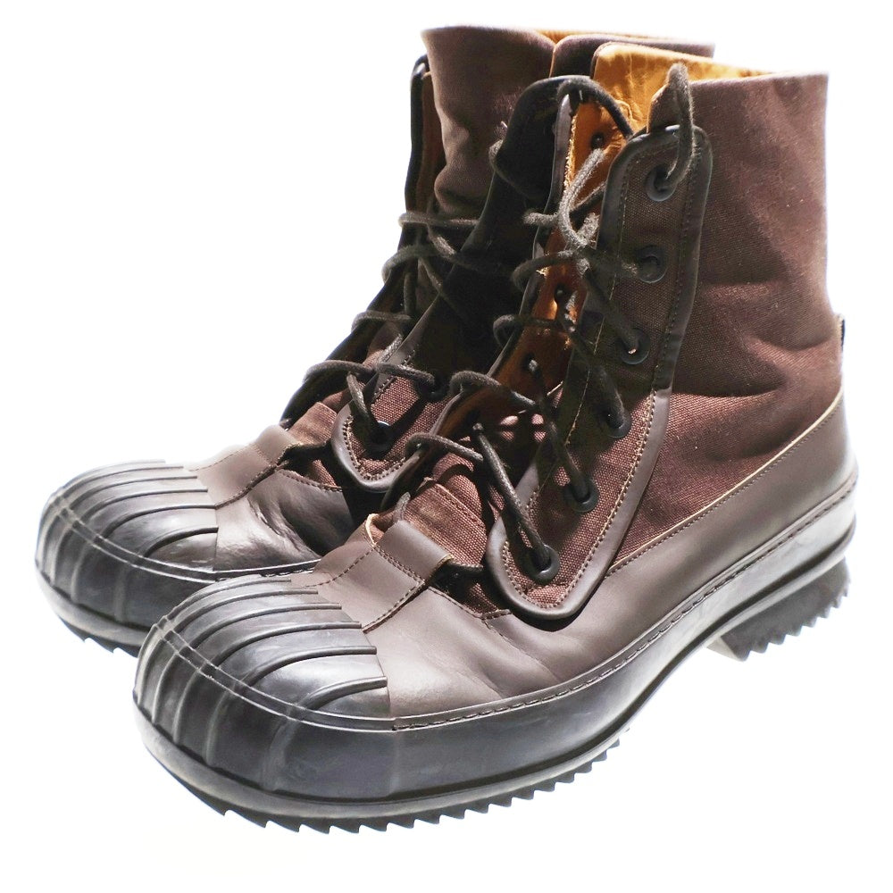 Martin Margiela 22(マルタンマルジェラ) 22AW RIDGED-TOE DERBY BOOTS リッジドトゥ ダービー レースアップ ブーツ ブラウン S57WU0240