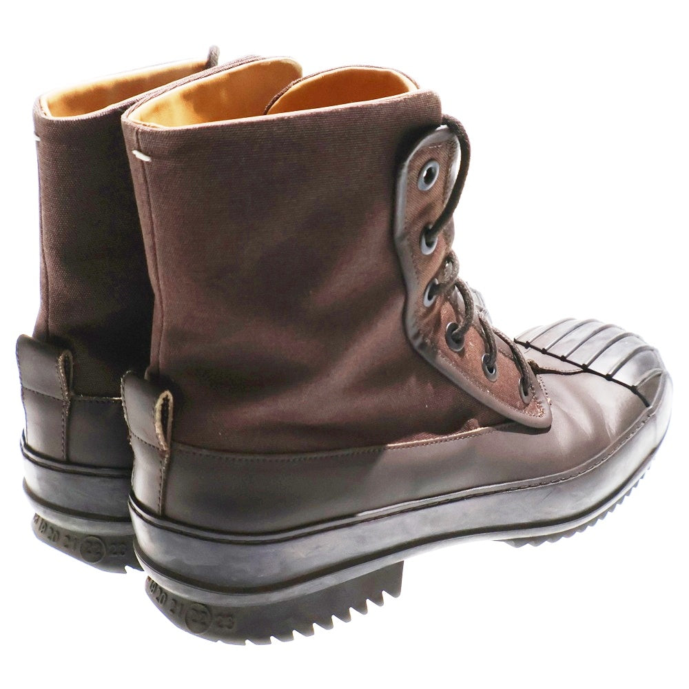 Martin Margiela 22(マルタンマルジェラ) 22AW RIDGED-TOE DERBY BOOTS リッジドトゥ ダービー レースアップ ブーツ ブラウン S57WU0240