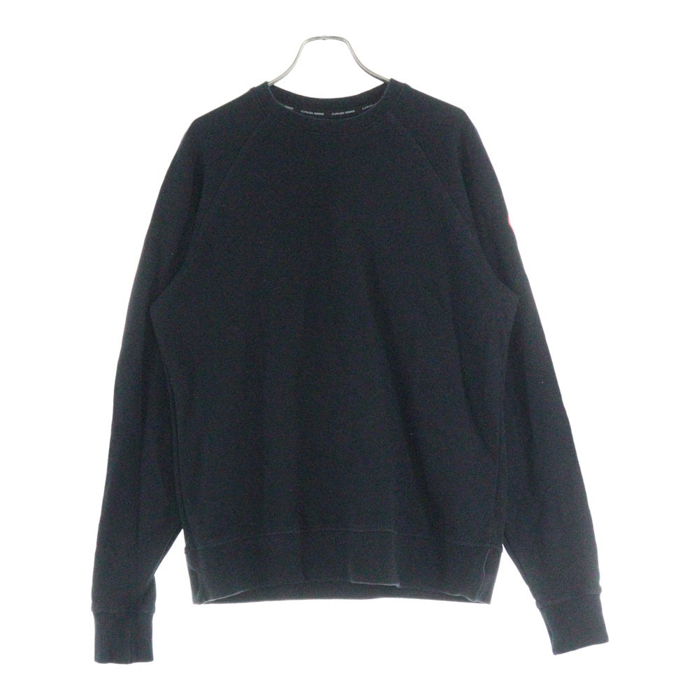 CANADA GOOSE(カナダグース) HURON CREWNECK ヒューロン クルーネック ロゴワッペン スウェット トレーナー ブラック 7400M