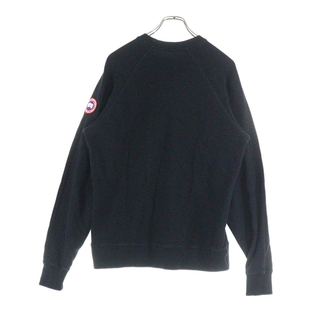 CANADA GOOSE(カナダグース) HURON CREWNECK ヒューロン クルーネック ロゴワッペン スウェット トレーナー ブラック 7400M