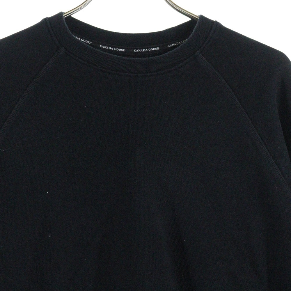 CANADA GOOSE(カナダグース) HURON CREWNECK ヒューロン クルーネック ロゴワッペン スウェット トレーナー ブラック 7400M
