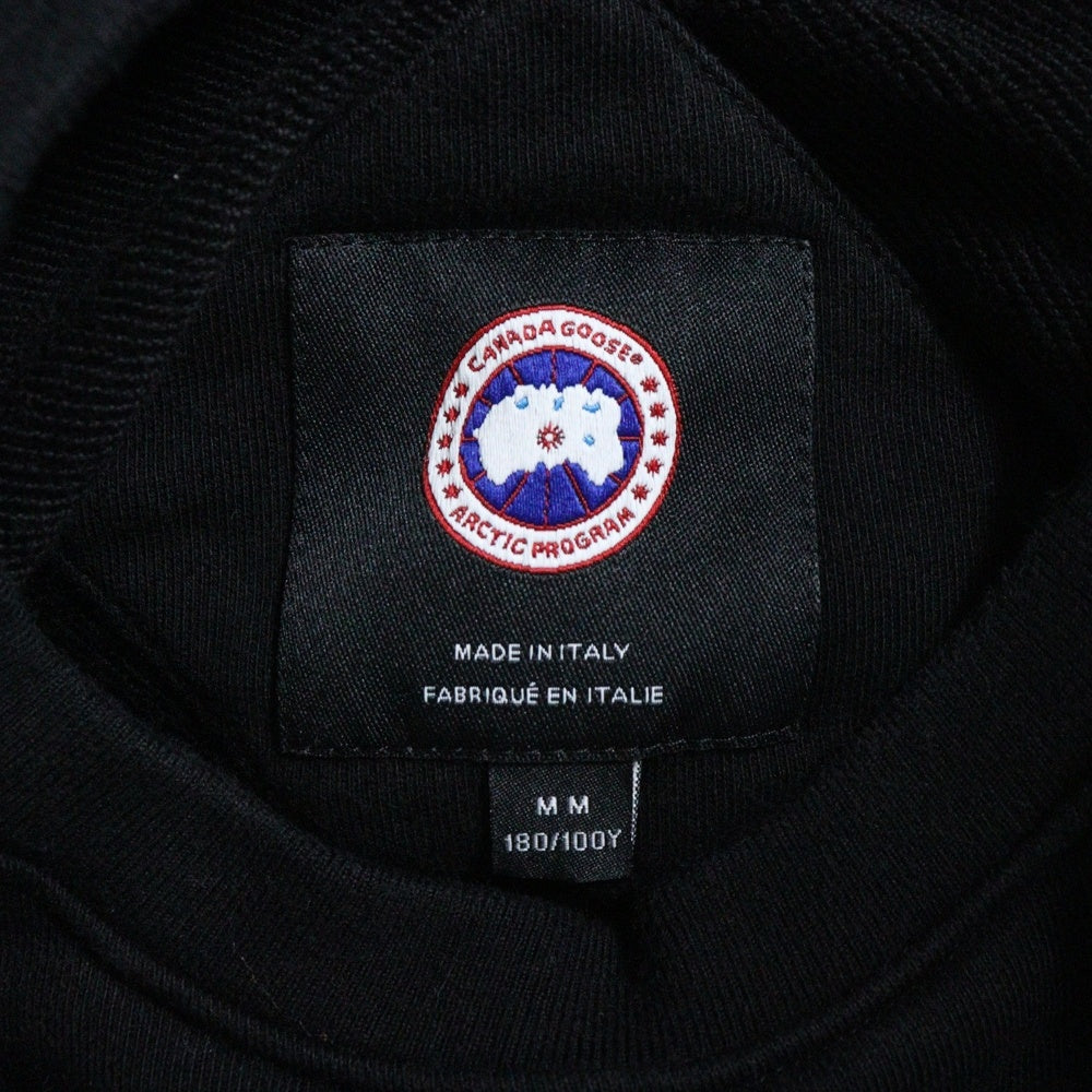 CANADA GOOSE(カナダグース) HURON CREWNECK ヒューロン クルーネック ロゴワッペン スウェット トレーナー ブラック 7400M