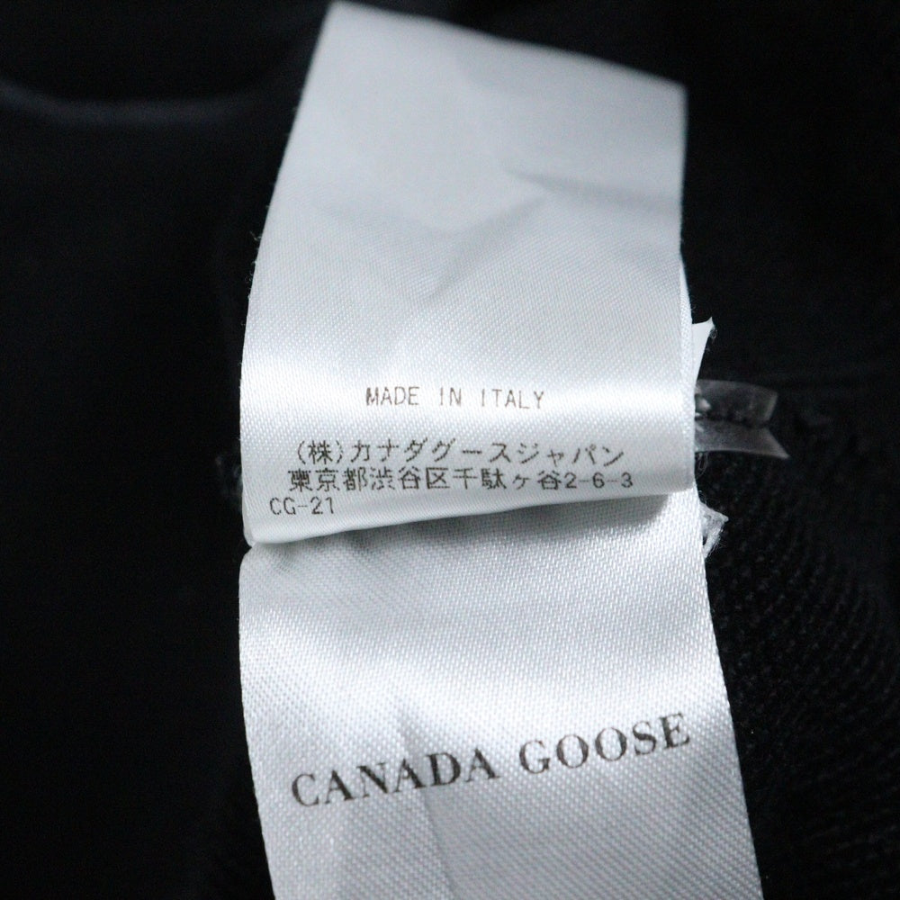 CANADA GOOSE(カナダグース) HURON CREWNECK ヒューロン クルーネック ロゴワッペン スウェット トレーナー ブラック 7400M